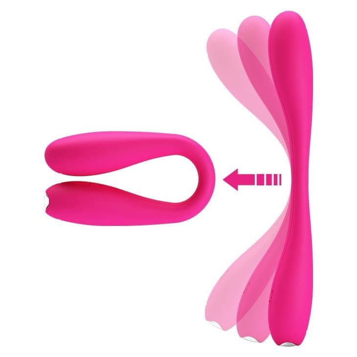 Zginany wibrator podwójny do punktu g - łechtaczki 17cm Pretty love Yedda
