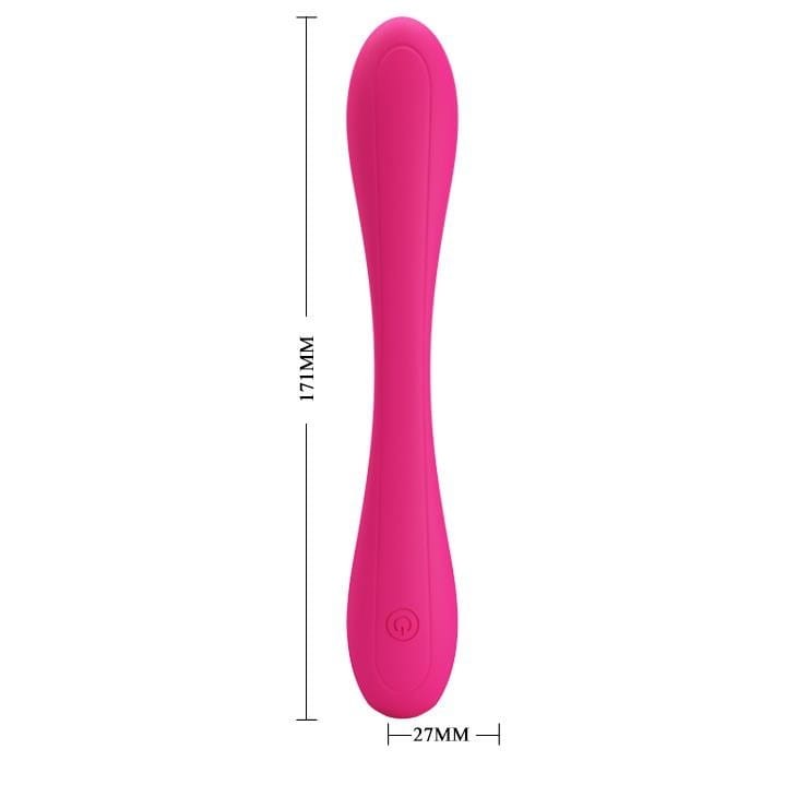 Zginany wibrator podwójny do punktu g - łechtaczki 17cm Pretty love Yedda-6