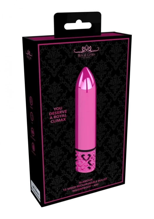 Mały dynamiczny i gładki wibrator  USB  Pink