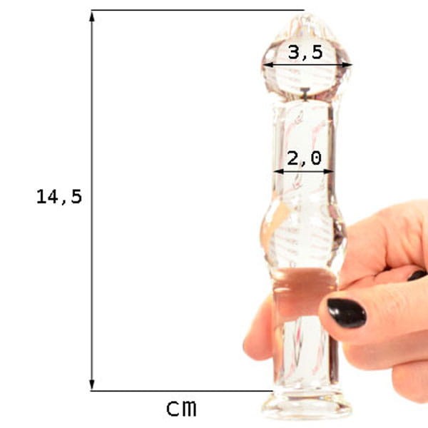 Szklany higieniczny korek do penetracji analnej-1