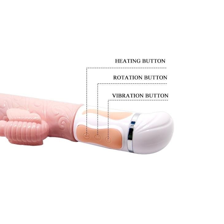 Wibrator Króliczek z rotacją + Grzanie -4