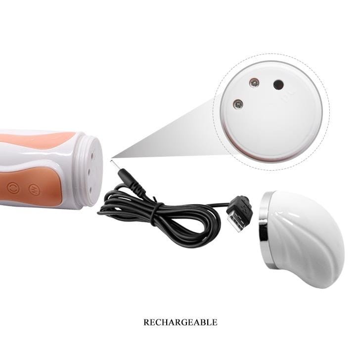 Wibrator Króliczek z rotacją + Grzanie -5