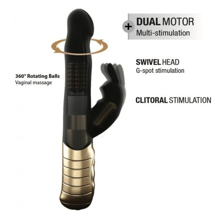 Black Rabbit Marc Dorcel - Wibrator Królik z Rotacją - Sklep