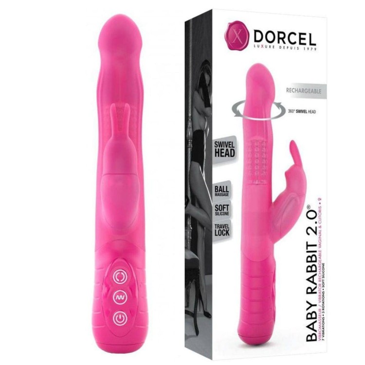 Wibrator Królik Baby Rabbit Marc Dorcel z Rotacją - Sklep-2
