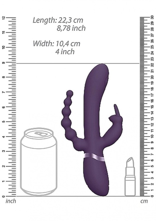 Potrójny wibrator do pochwy i anusa-2