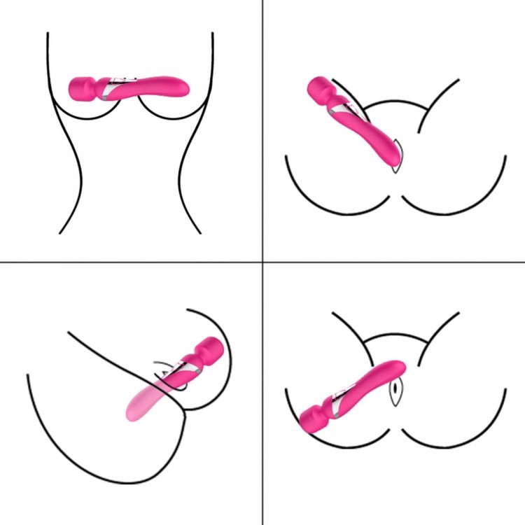 Dwustronny stymulator Magiczna różdżka USB-7