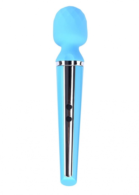 Mocny Masażer Wand USB 10 funkcji Niebieski-1