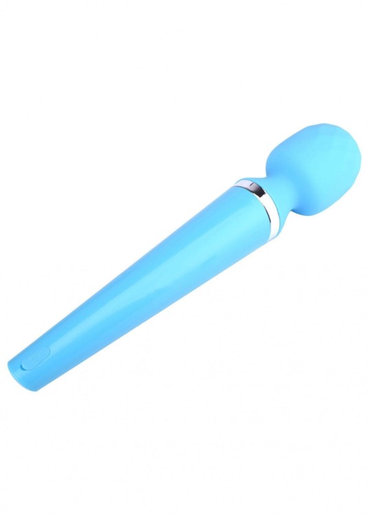 Mocny Masażer Wand USB 10 funkcji Niebieski-3
