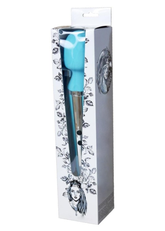 Mocny Masażer Wand USB 10 funkcji Niebieski-4