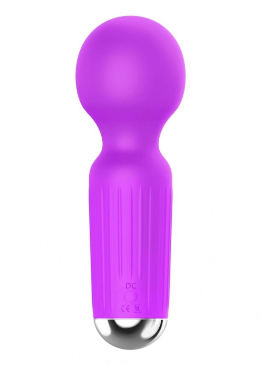 Mały wibrator Mocne wibracje 20 rytmów Fioletowy-3