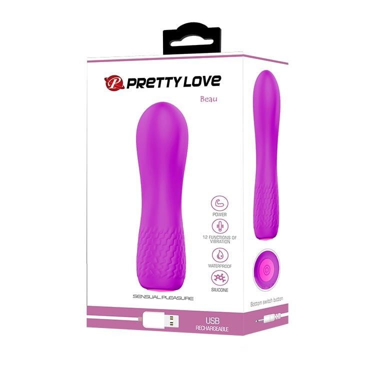 Pretty Love Klasyczny wibrator silikonowy do punktu G USB-7