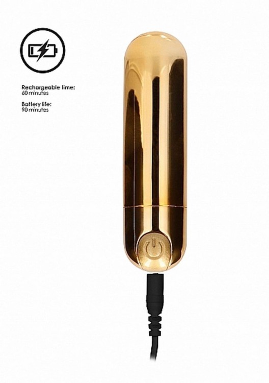 Mini bullet 7 funkcji  Akumulator 7,7 cm Gold-3