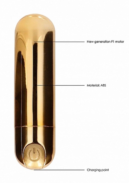 Mini bullet 7 funkcji  Akumulator 7,7 cm Gold-4