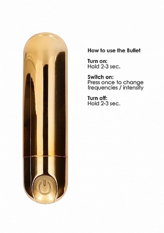Mini bullet 7 funkcji  Akumulator 7,7 cm Gold-5