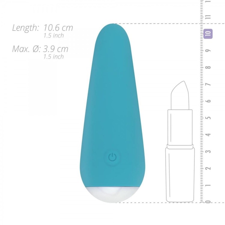Mini wibrator 10 funkcji masażu 10 cm USB-2