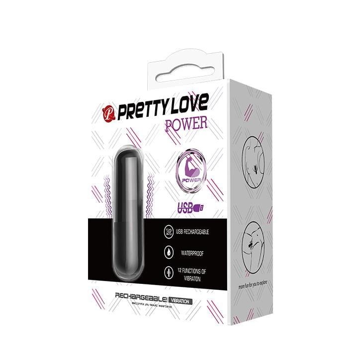 Mini wibrator 12 funkcji masażu 6 cm USB-6