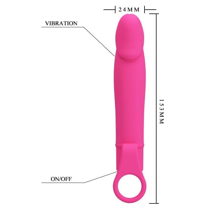 Prosty silikonowy wibrator Pretty Love Delikatny silikon-3