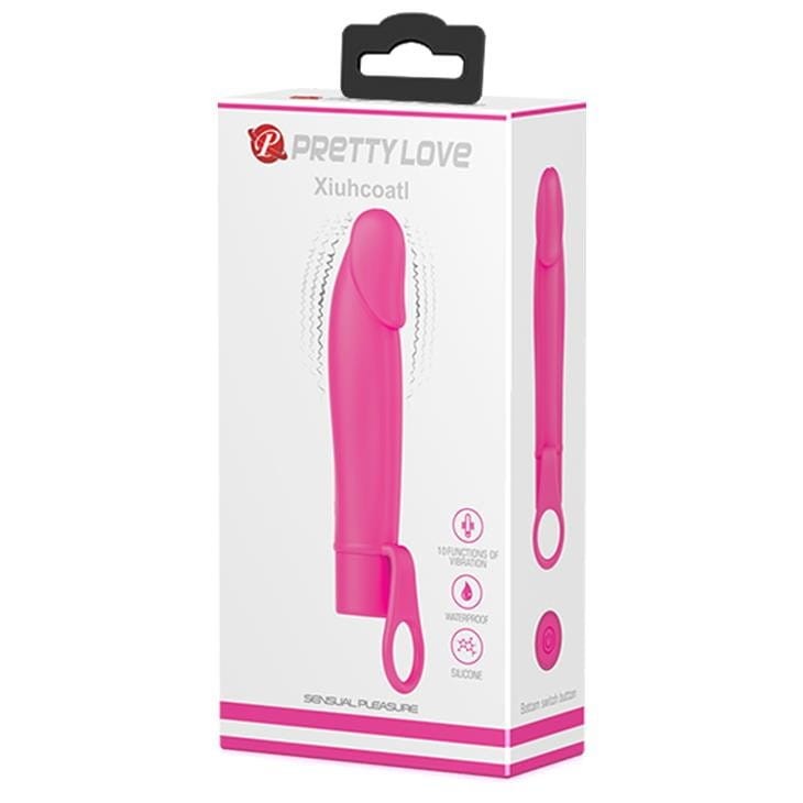 Prosty silikonowy wibrator Pretty Love Delikatny silikon-6