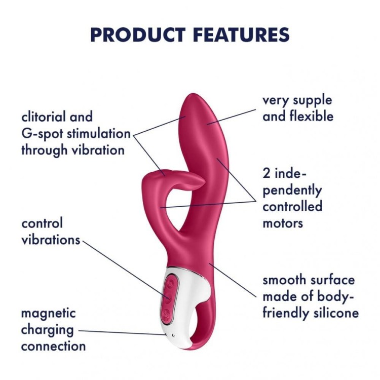 Wibrator do punktu G i łechtaczki Dwa silniki Satisfyer-6