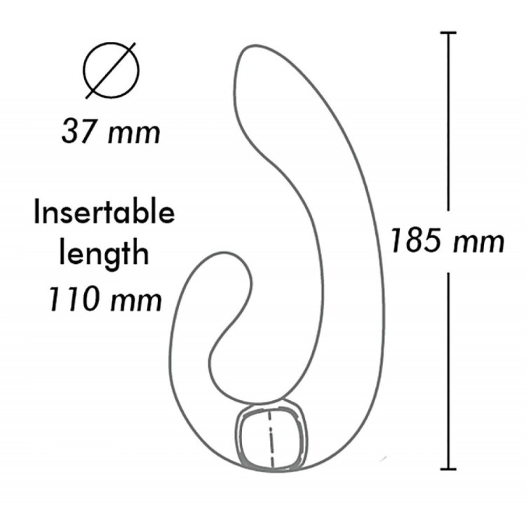 Wibrator dwustronny Punkt G i łechtaczka Purple-2