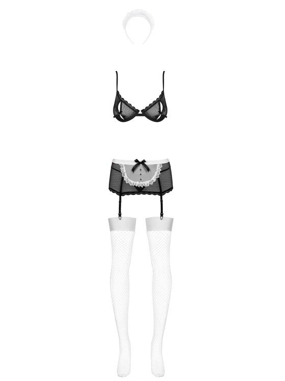 Obsessive Maidme 5-częściowy komplet S/M-2