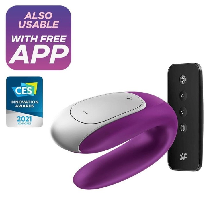 Satisfyer Double Fun fioletowy + Aplikacja