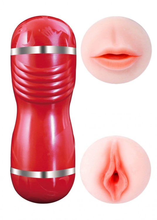 Dwustronny masturbator wagina i usta