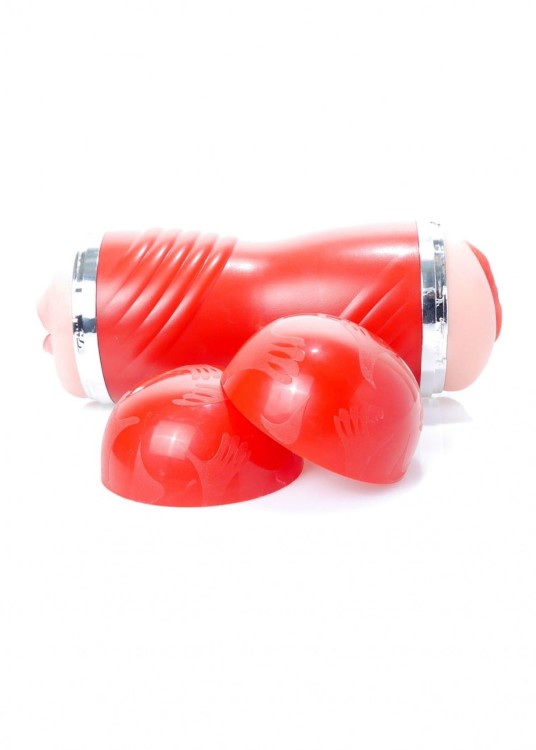 Dwustronny masturbator wagina i usta-8