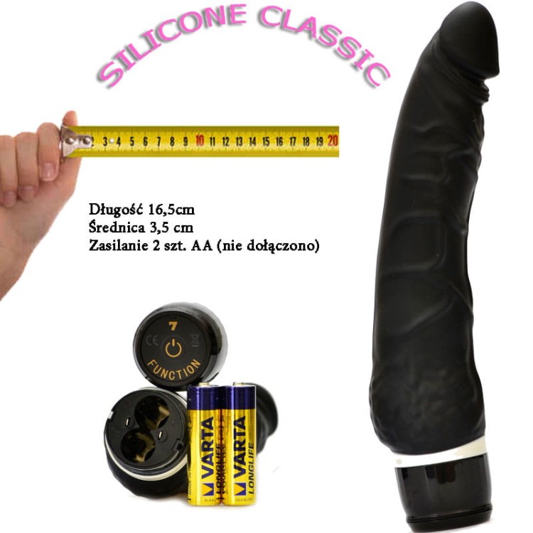 Masażer orgazmowy Wibrator z silikonu 16,5 cm-1