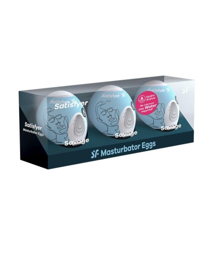 Satisfyer Masturbatory  Eggs Komplet 3 szt-1