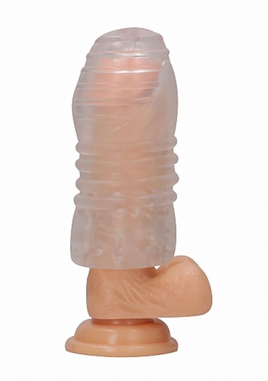 Bezbarwny prążkowany masturbator nr. 68 -1