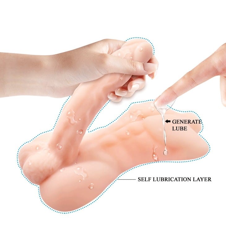 Masturbator Męski korpus Penis 19 cm-2