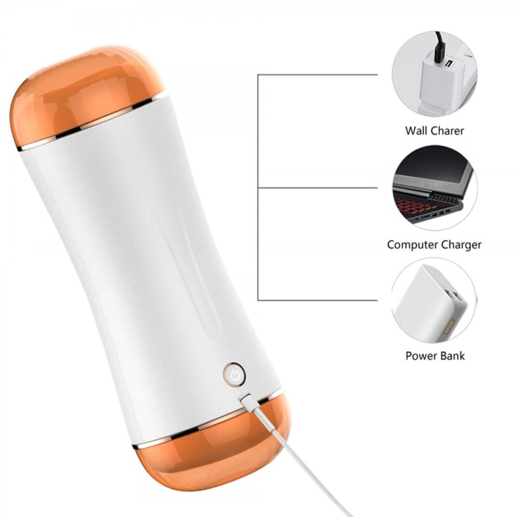 Usta wagina w jednym masturbatorze z wibracjami-4