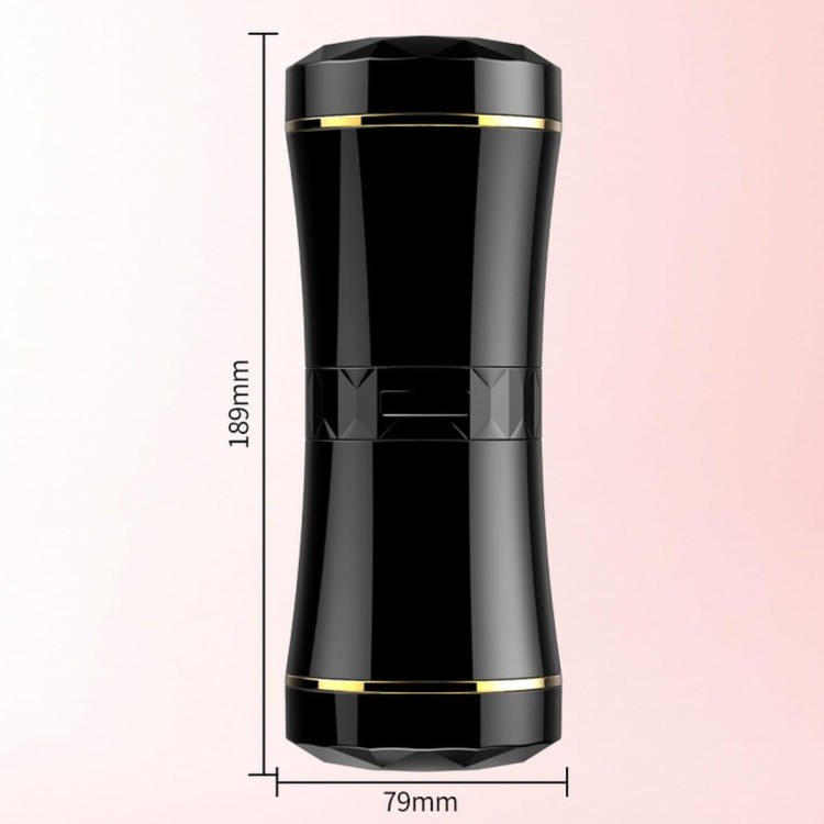 Dwustronny ręczny masturbator wagina usta-5