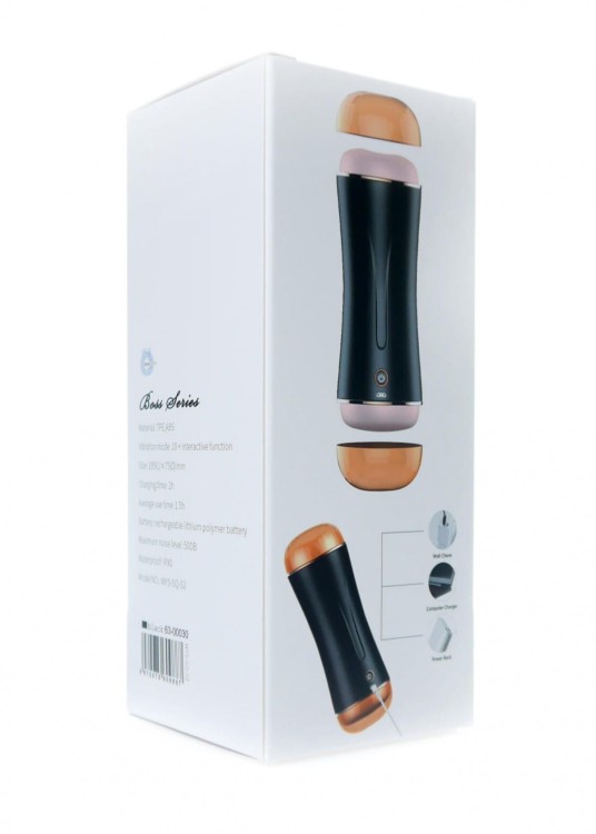 Wagina i anus Dwustronny masturbator z wibracjami-9