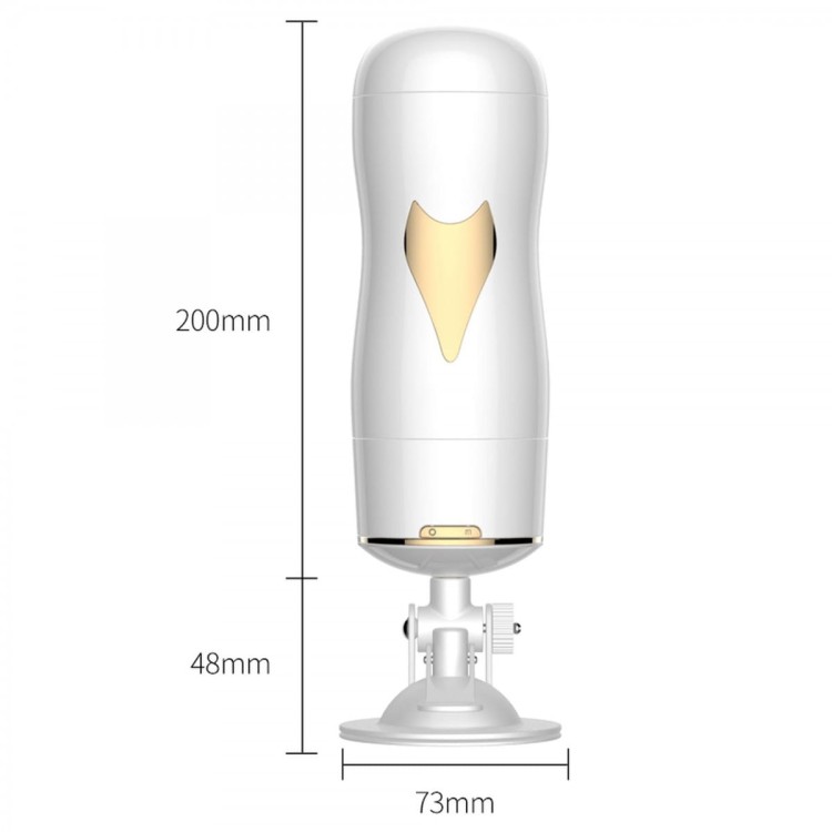 Podwójny wibrujący masturbator wagina usta-11