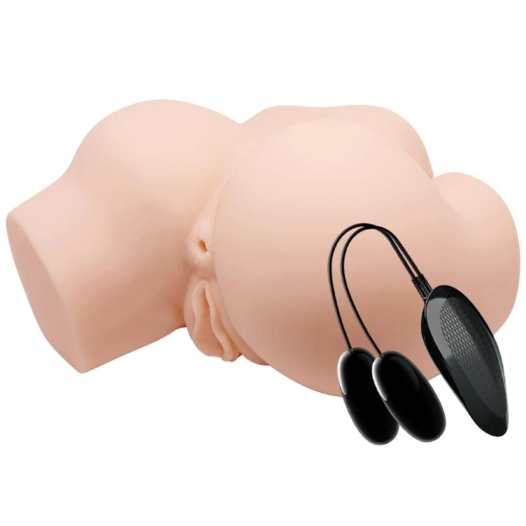 Duży masturbator-kobiecy tyłek dwie dziurki-wibracje