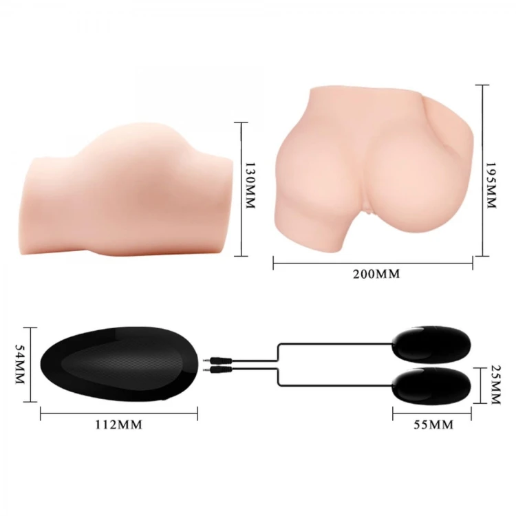 Duży masturbator-kobiecy tyłek dwie dziurki-wibracje-4