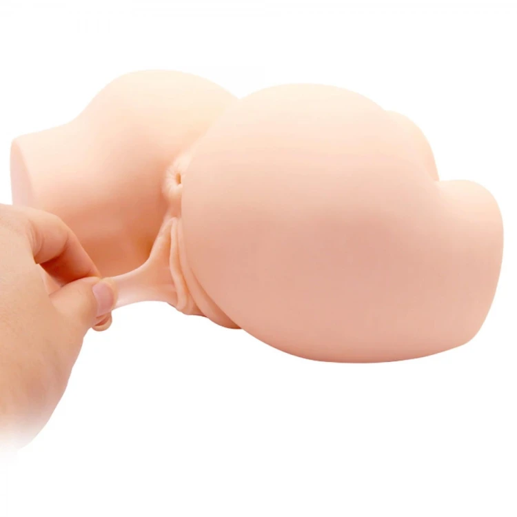 Duży masturbator-kobiecy tyłek dwie dziurki-wibracje-8