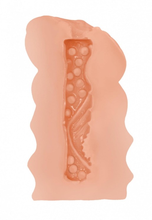 Masturbator wagina z wibrującym pierścieniem-1