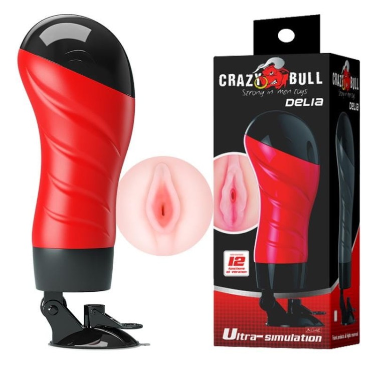 Masturbator pochwa w tubie z wibracjami