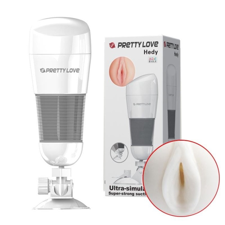 Wagina masturbator z wibracją i przyssawką