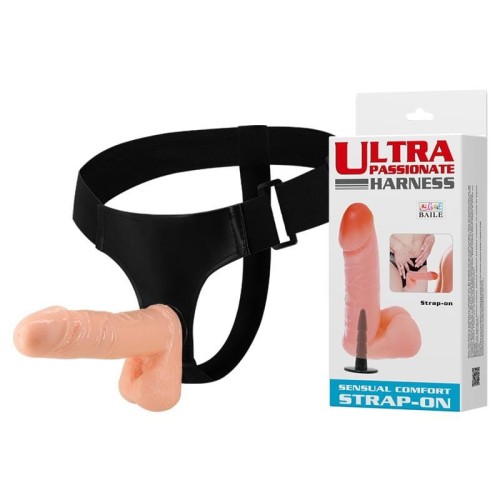 Strap-on z realistycznym penisem 17,5 cm-1