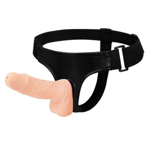 Strap-on z realistycznym penisem 15 cm-1