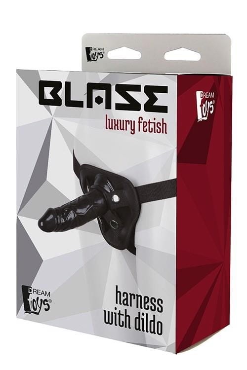 Krótki czarny penis z szelkami-4