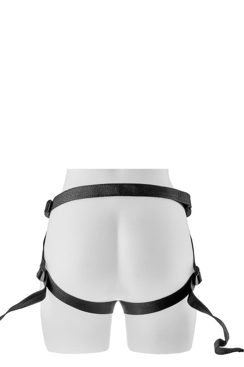 Krótki czarny penis z szelkami-3