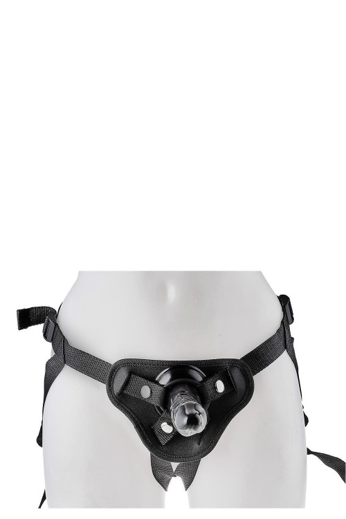 Krótki czarny penis z szelkami-2