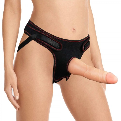 Strap-on i penis na przyssawce 19 cm