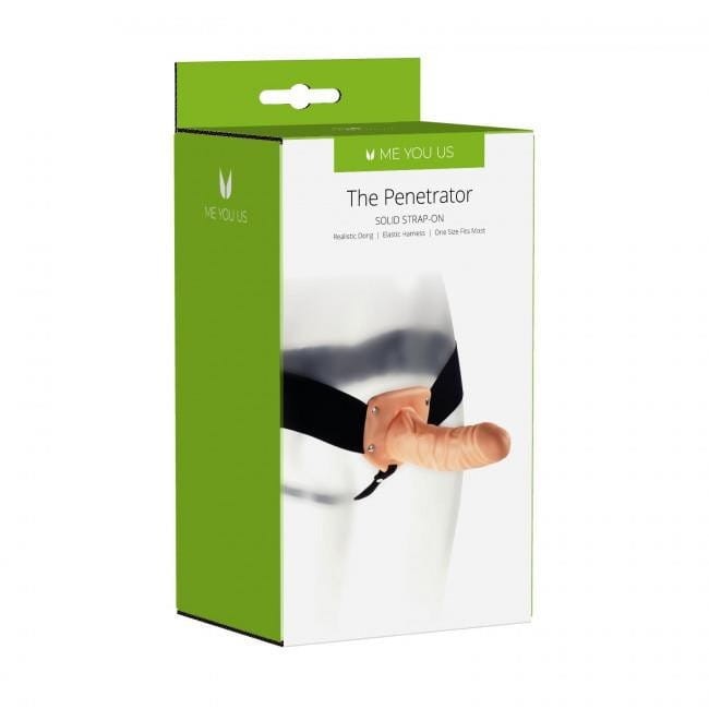 Naturalny penis z uprzężą strap-on-1