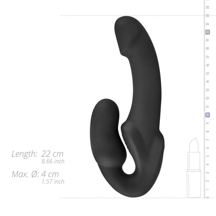 Strap-on bez użycia pasów Jedwabisty silikon-9